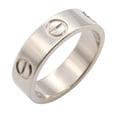 thumbnail image 1 of Pre-Owned Cartier Love Ring, 18K White Gold, for Men and Women, Silver, 1 of 6