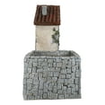 thumbnail image 3 of Fairy Garden LED Light Mediterranean Floral Planter Mini House With Grey Stones, 3 of 11