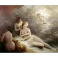 thumbnail image 3 of Latour, Henri Fantin 14x12 Black Modern Framed Museum Art Print Titled - Toilette De Venus, 3 of 5