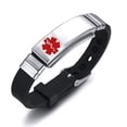 thumbnail image 4 of Pulsera de alerta médica OutstandLong para cáncer de mama de silicona, 4 of 6