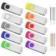 thumbnail image 1 of Memoria USB 2.0 Flash Drive ABLAZE de 32 GB, paquete de 10 unidades con cordones, 1 of 8