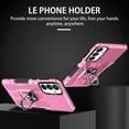 thumbnail image 3 of ELEHOLD Heavy Duty Case for Samsung Galaxy A34 5G Rugged Case, 360° Rotating Ring Holder Kickstand Support Magnetic Car Mount Full Body Shockproof Protective Case -Pink, 3 of 10