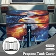 thumbnail image 3 of Yuyamidu Eagle Propane Tank Cover USA Flag Camper Propane Tank Protection Dual 40lb with Zipper Gas Cylinder Cover Accessory Decoration for RV Trailer Camper, 3 of 8