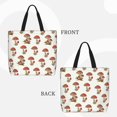 thumbnail image 2 of Fotbe Mushroom Bolsa Tote con Estampado para Mujer, Bolsos con Cremallera, Bolsa de Hombro Casual de Gran Capacidad con Bolsillos Internos, 2 of 7