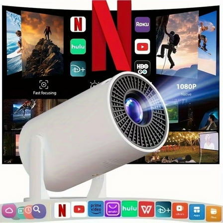 CANGTEENER M300MAX Mini Game Video Projector 4K/HD/3D Supported WiFi 6 ...