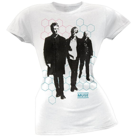Muse Women's Juniors Group Hex Short Sleeve T Shirt