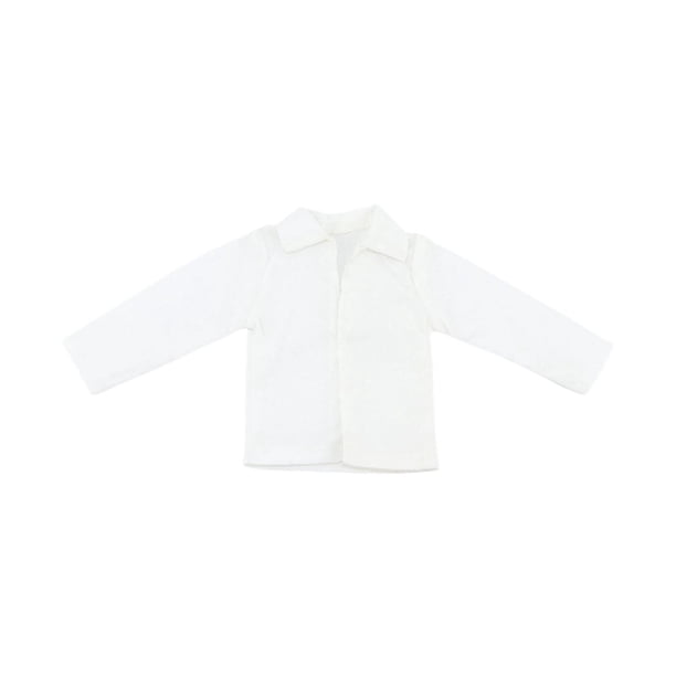 Figura de acción a escala 1:6, ropa de moda para hombres, ropa en miniatura fácil de usar Blanco