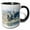 Black/White, variant on 3drose, Print of Huge Thunderstorm Over Florida Beach, 11oz Two-tone Black Mug