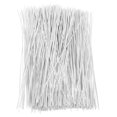 thumbnail image 3 of 500pcs 15cm Plastic Coated Iron Wire Ties Cable Wrap Organizer Ties (White), 3 of 4