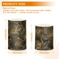 thumbnail image 6 of Yayeee Flameless Candles with Remote Flickering Battery Operated Multi Color Changing, Black Flower Pattern, 6 of 7