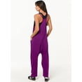 thumbnail image 4 of ANRABESS Womens Overalls Jumpsuit Sleeveless Spaghetti Strap Summer Casual Lightweight Loose Fit Baggy Pants with Pockets, 4 of 8