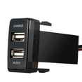 thumbnail image 4 of Cargador de toma de interfaz USB para coche 5V 2.1A + Audio USB, 4 of 6
