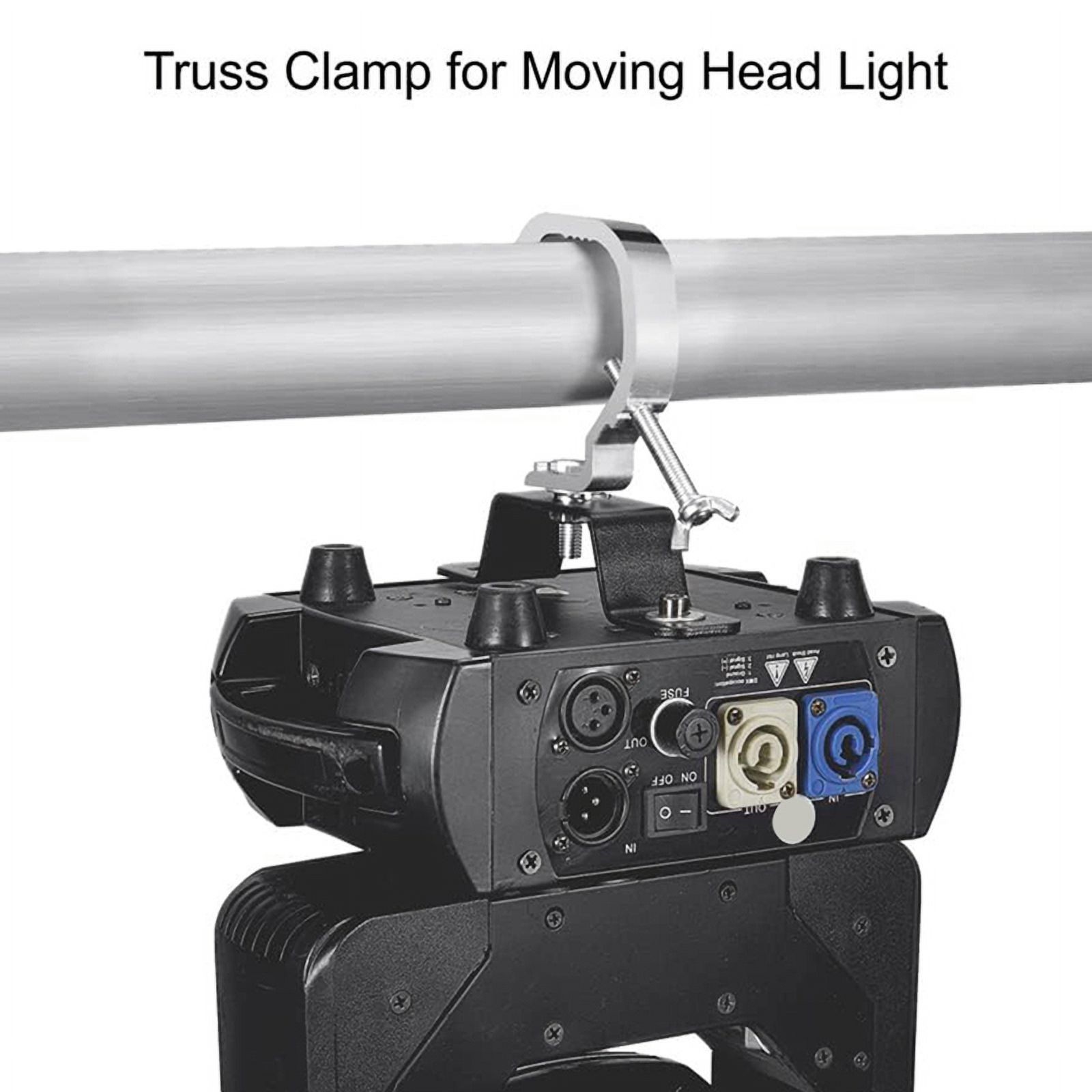 Truss C Clamp 1.18-2 Inch,10 Pack Stage Lights Truss Clamps,Fit for 30-50mm OD Tube, Load 55LB C Clamp for DJ Lighting