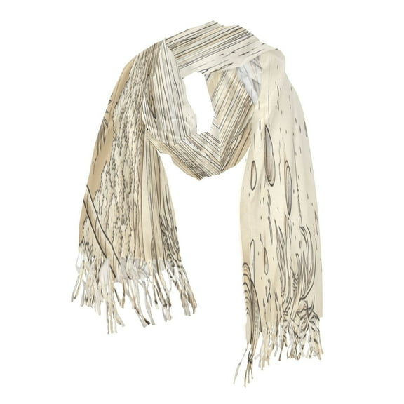 Beach and Palm Trees Soft Stylish Scarf 86.6''x30.7'' Lightweight and Warm, Breathable