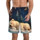thumbnail image 1 of Fotbe Starry Sky Sleep White Bear Trajes de Baño Estampados para Hombre, Shorts de Verano de Secado Rápido, Ropa de Playa, Bañadores-Medium, 1 of 6