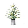 thumbnail image 1 of Árbol de Navidad Varmax Mini de 60 luces de 2 pies con estilo rústico, 1 of 9