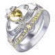 thumbnail image 1 of Anillo de piedra blanca Anillo de corte de lujo hecho a mano, Anillo de joyería de mano con corona en forma de corazón, Anillo de banda de boda para mujer, Compromiso de boda Wmkox8yii fajkfhkj3035, 1 of 2