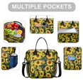 thumbnail image 2 of OBREWU Sunflower Womens Lunch Box for Work,Insulated Large Sunflower Lunch Bag for Women,Loncheras Para Mujer,Leakproof Adult Lunch Bag for Work,Beach,Travel,Picnic,Camping, 2 of 7