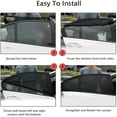 thumbnail image 4 of Universal Car Side Window Baby Kid Pet Breathable Sun Shade Mesh Backseat (2 Pcs) Fits Most Cars, 4 of 7