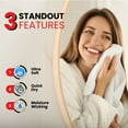 thumbnail image 6 of Infinitee Xclusives Premium Hand Towels Honey Comb Dobby - Quick Dry - 6 Pack, White, 16x28 In, 6 of 11