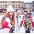 thumbnail image 3 of Winter touchscreen gloves, reindeer design, warm wool lining, unisplendable cold-proof gloves, 3 of 5