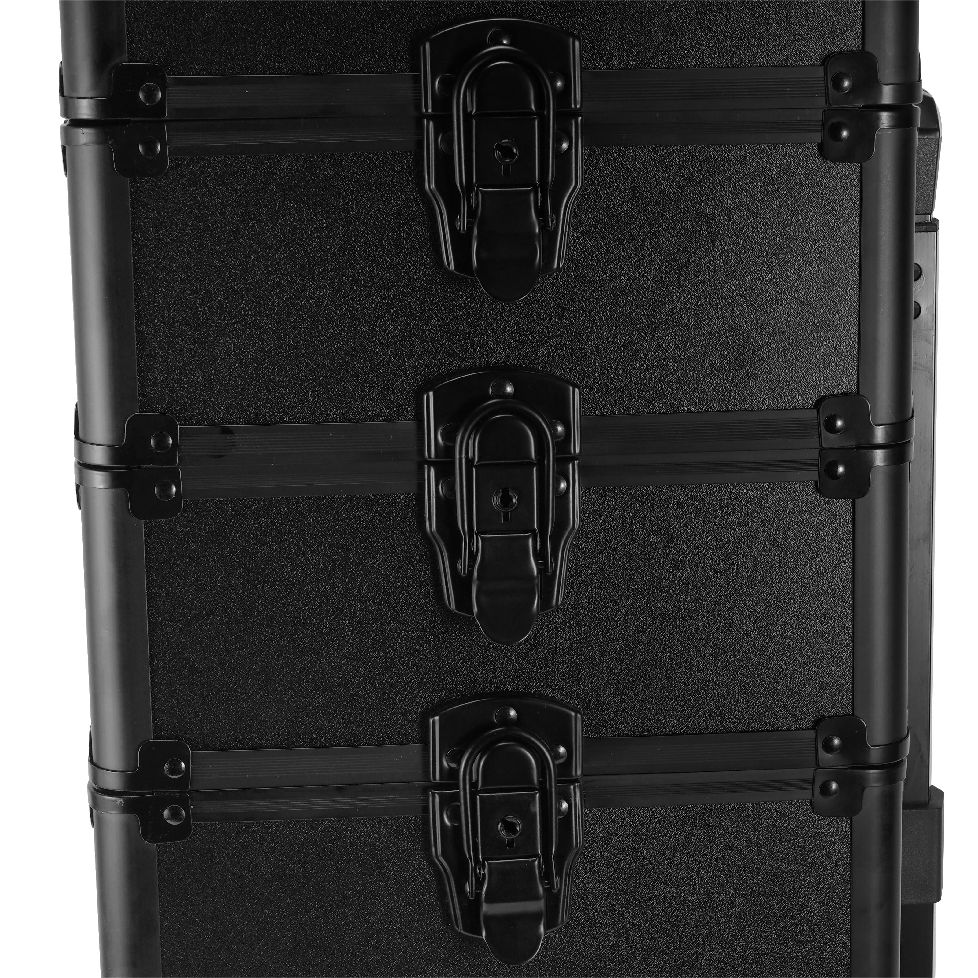4 in 1 Draw-bar Interchangeable Aluminum Rolling Makeup Case
