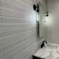 thumbnail image 3 of The Tile Life Crete Blanco Matte Ceramic Relief Wall Tile 12x40 in 4-Piece, 3 of 15