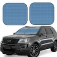 thumbnail image 1 of Saiise Blue Gingham for Foldable Car Sun Shades (2-Pack) Offer Sun Protection with an Easy-fold Design for Convenient Windshield Shading-Small, 1 of 6