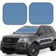 thumbnail image 1 of Fotbe Blue Gingham Juego de 2 Piezas de Parasoles para Parabrisas | Bloqueador Solar para Auto | Accesorios Plegables para Protección Solar Interior-Medium, 1 of 6