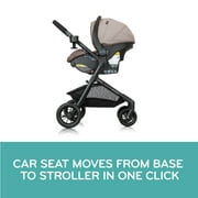 Evenflo Pivot Modular Travel System with LiteMax Infant Car Seat, Dusty Rose