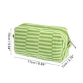 thumbnail image 2 of 1 Pc Bolsa de Maquillaje de Tejido Duradera para Mujeres para Vacaciones y Viajes de Negocios Verde Amarillo Hilo, 2 of 3