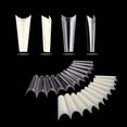 thumbnail image 5 of 500 Pieces Transparent Trapezoid Art Fake Nails Tips 10 Different Sizes French Fake Nail Tips for Women, 5 of 7