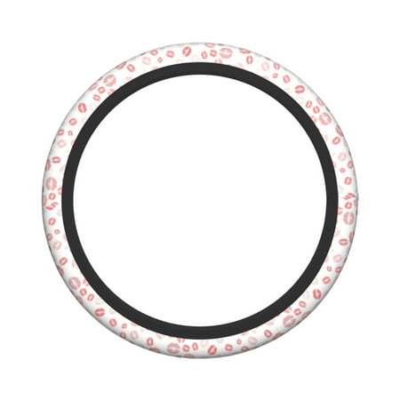 XMXY Car Steering Wheel Cover, Sexy Lips Kiss Non-Slip Jeep Truck Universal Elastic Steering Wheel Protector 15 inch