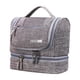 thumbnail image 3 of Bolsa de lavado de tela Oxford Zulema Organizador de artículos de tocador de viaje impermeable Gris, 3 of 8