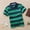 Dark Green, variant on RTKFRFLM Boys Striped Uniform Polo Short Sleeve Lapel Collar Pique Top Orange 6-7 Years