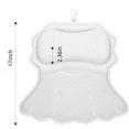 thumbnail image 5 of White 4D Air Mesh Bath Pillows, Neck and Back Support, Ergonomic, 6 Strong Suction Cups, 5 of 8