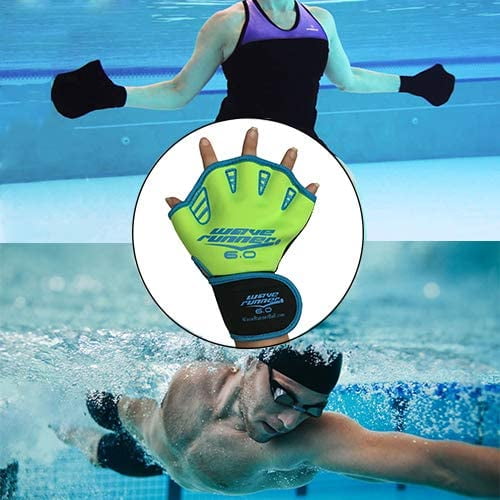 Water Gloves Aqua Swimming Lung Training bed Fingers Neoprene