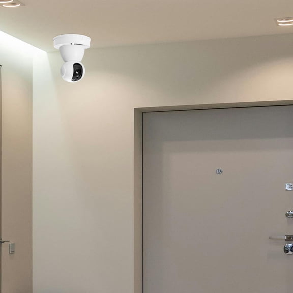 RENACLIPY White Security Camera Junction Box Cover with Sleek Ceiling Mount and Easy Installation