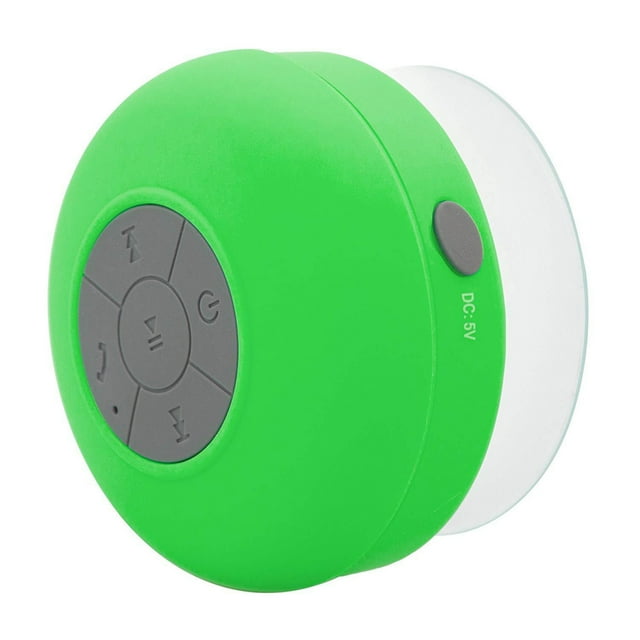 Graflsoa Portable Waterproof Bluetooth Speaker with Suction Cup Base for Baby Sleep Music, Green