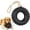 z-Black, variant on 3pcs Squeaky Dog Toys Tire Shape Puppy Chewer for Interactive Play Safe Pet Supplies for Dogs for Use