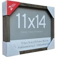 thumbnail image 3 of 2 Pack Fundamentals 11" x 14" Gray Shadow Boxes by Studio Decor, 3 of 3