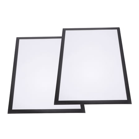 STOBOK 2 Sets Magnetic Adhesive Frame Black Plastic Photo Display for Home Decoration