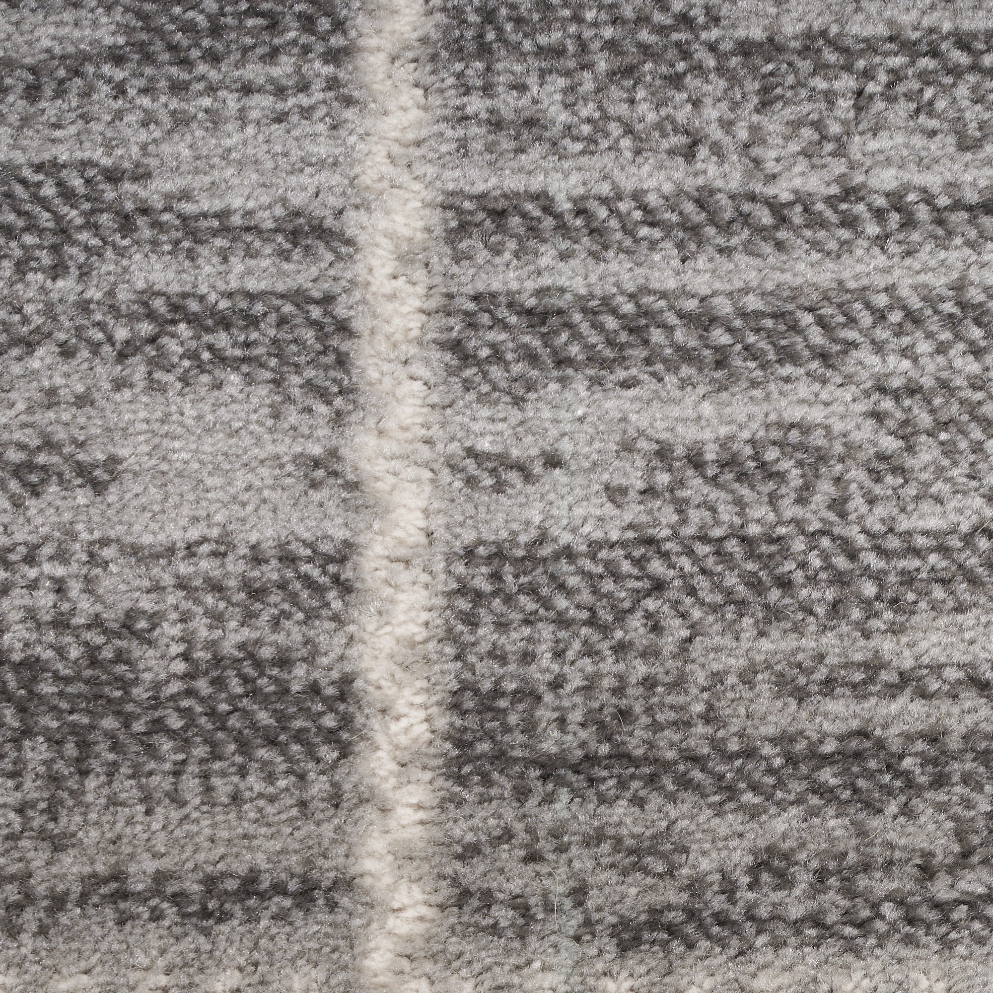 Nourison Serenity Home Geometric Grey Ivory 9' x 12' Area Rug (9x12)