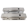 thumbnail image 4 of RPC Racing Power Company R6181 Couvercle de Valve pour Utilisation avec Moteurs Chevy à Petit Bloc de 1958-1987; Hauteur 3-11/16 Pouces; 4 Trous de Boulons; avec Trou de Remplissage d'Huile; avec Baffles; Entièrement Ailé; Aluminium; Ensemble de 2, 4 of 4