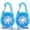 Blue, variant on 2 Pack Dog Collar Light, Clip on Light Up Dog Collars, Rechargeable LED Pet Collar Light for Nighttime Clip on, IP68 Waterproof Pet Walking Accessories（Blue）