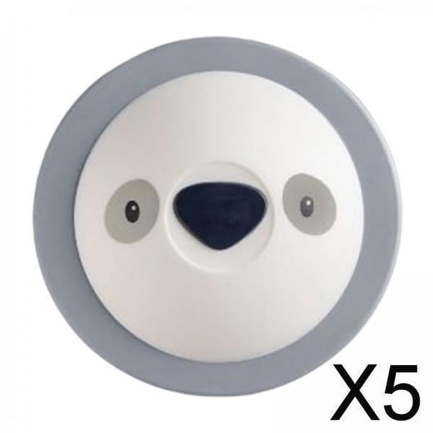 5x Cubierta de Drenaje para Fregadero de Baño, Protector de Orificio para Fregadero, Cubierta de Drenaje de Ducha para Bañera de Hidromasaje, Color Bl 5 piezas