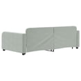 thumbnail image 3 of vidaXL Daybed with Trundle Light Grey 100x190 cm Velvet, 3 of 5