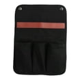 thumbnail image 1 of Bolsa organizadora de lona reutilizable para reposabrazos de silla de camping. Negro, 1 of 9
