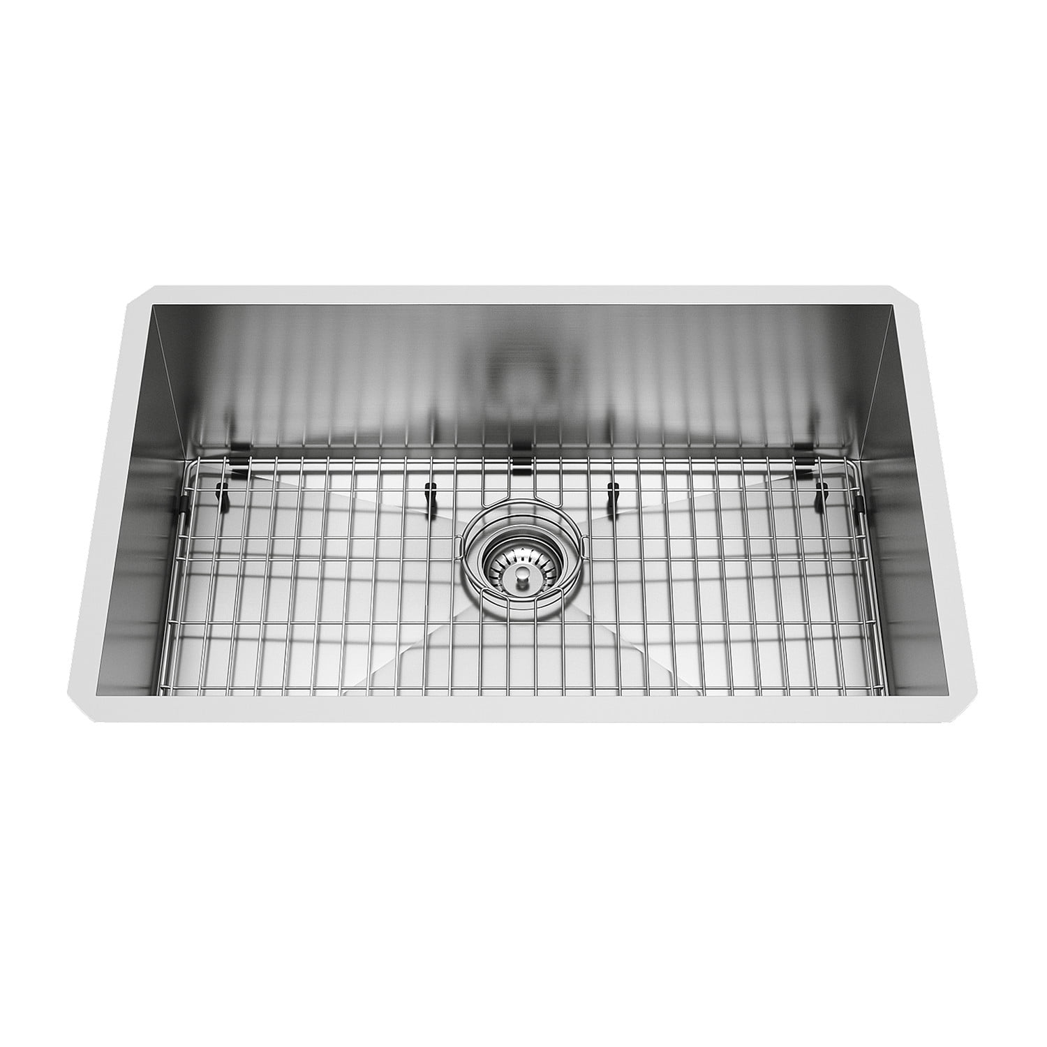 Vigo 30 Undermount Stainless Steel Kitchen Sink Grid And