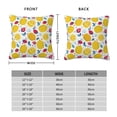 thumbnail image 2 of Yiaed Strawberry Lemon Print Pillow Covers Super Soft Decorative Square Throw Pillow Covers Case Cushion Covers for Sofa Couch Bedroom Car Decor（No pillow core）-12"x12", 2 of 7